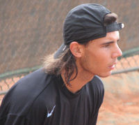Rafael Nadal training
