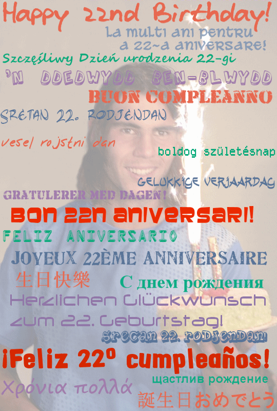 ¡Feliz 22° cumpleaños!