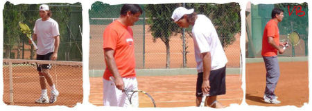 Rafael Nadal practising in Manacor