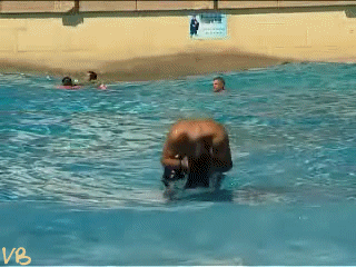 Rafael Nadal in the water park in Dubai