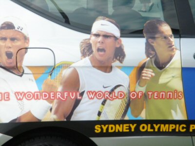 Rafa on car